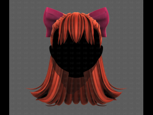 3D Hair style for girl V121 3D Model
