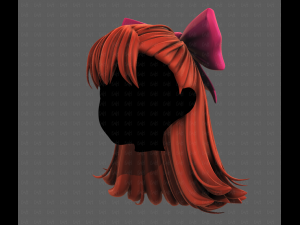 3D Hair style for girl V121 3D Model