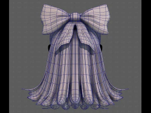 3D Hair style for girl V121 3D Model