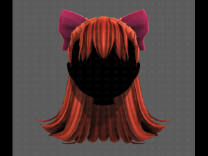 3D Hair style for girl V121 3D Model
