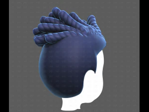 Base Hair for Boy V62 3D Model