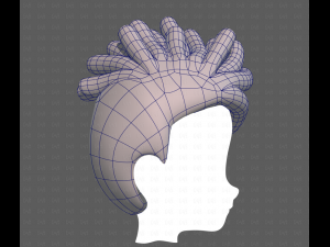 Base Hair for Boy V62 3D Модель