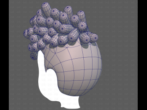Base Hair for Boy V62 3D Модель