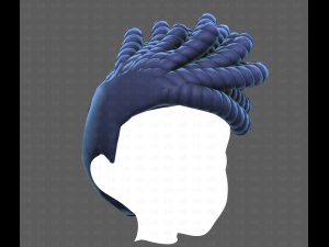 Base Hair for Boy V62 3D Модель