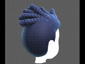 Base Hair for Boy V62 3D Model