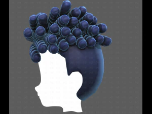 Base Hair for Boy V62 3D Model