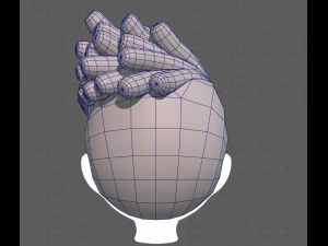 Base Hair for Boy V62 3D Model