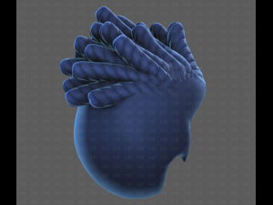 Base Hair for Boy V62 3D Модель