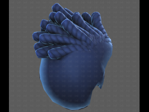 Base Hair for Boy V62 3D Модель