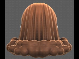 Base Hair for girl V62 3D-Modell