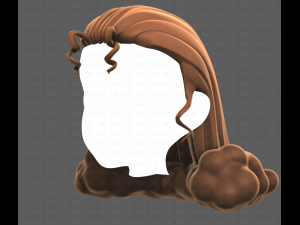 Base Hair for girl V62 3D-Modell