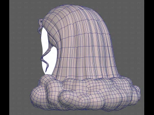 База для волосся для дівчинки V62 3D Модель