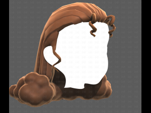 Base Hair for girl V62 3D-Modell