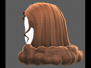 Base Hair for girl V62 3D-Modell