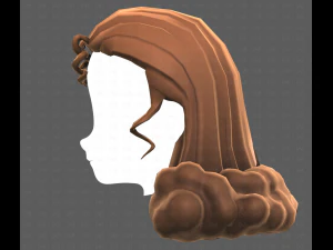 База для волосся для дівчинки V62 3D Модель