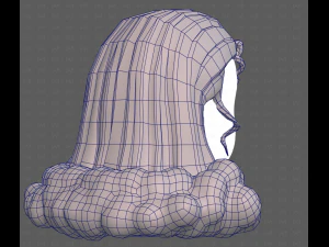 База для волосся для дівчинки V62 3D Модель