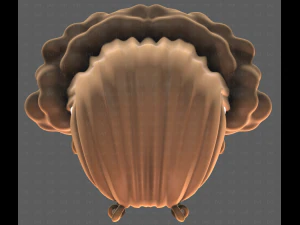 База для волосся для дівчинки V62 3D Модель