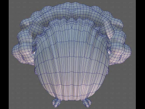 База для волосся для дівчинки V62 3D Модель