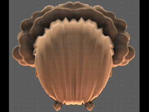Base Hair for girl V62 3D-Modell