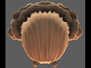 База для волосся для дівчинки V62 3D Модель