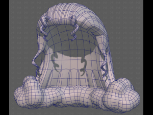 Base Hair for girl V62 3D-Modell