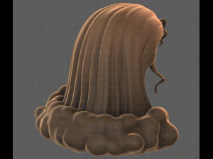База для волосся для дівчинки V62 3D Модель