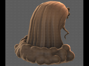 Base Hair for girl V62 3D-Modell