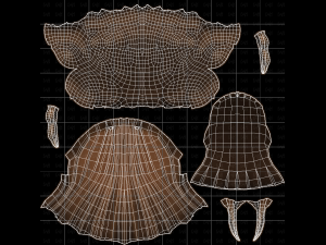 Base Hair for girl V62 3D-Modell