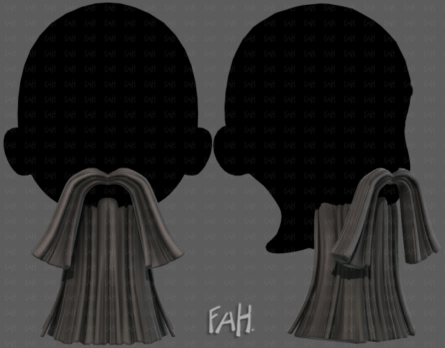 Beard V62 Model 3D .c4d .max .obj .3ds .fbx .stl .blend