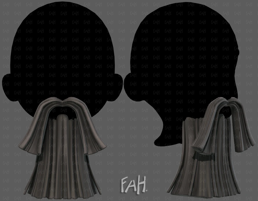 Beard V62 3D Model .c4d .max .obj .3ds .fbx .stl .blend 