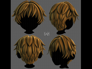 3D Hair style for boy V122 3D 모델