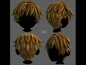 Peinado para ni&ntilde;o V122 modelo 3d Modelo 3D