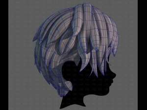 3D Hair style for boy V122 3D मॉडल