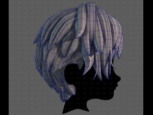 3D Hair style for boy V122 3D मॉडल