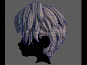 3D Hair style for boy V122 3D मॉडल