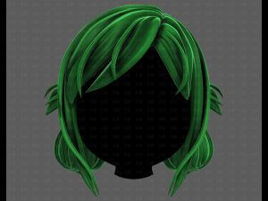 3D Hair style for girl V122 3D 모델