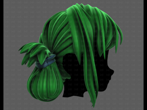 3D Hair style for girl V122 3D 모델