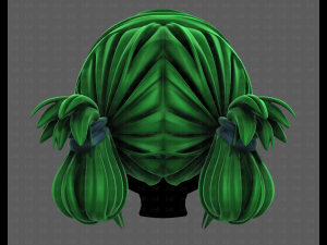 3D Hair style for girl V122 3D 모델