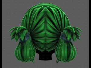 3D Hair style for girl V122 3D Model