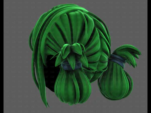 3D Hair style for girl V122 3D Model