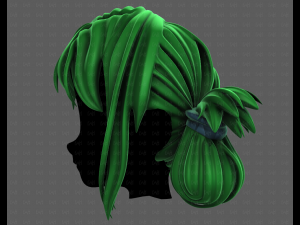 3D Hair style for girl V122 3D 모델