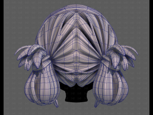 3D Hair style for girl V122 3D 모델