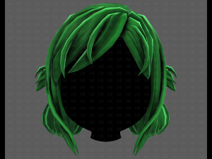 3D Hair style for girl V122 3D 모델