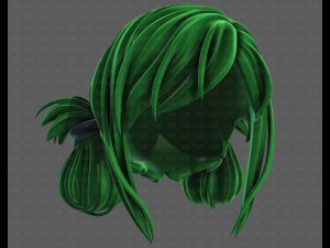 3D Hair style for girl V122 3D 모델