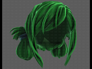 3D Hair style for girl V122 3D 모델