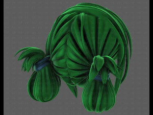 3D Hair style for girl V122 3D Model