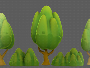 Trees Cartoon V56 3D 모델