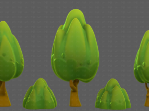 Trees Cartoon V56 3D Model