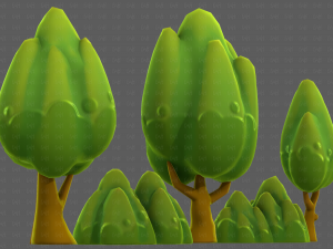 Trees Cartoon V56 3D Model