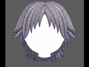 Base Hair for Boy V63 3D Model